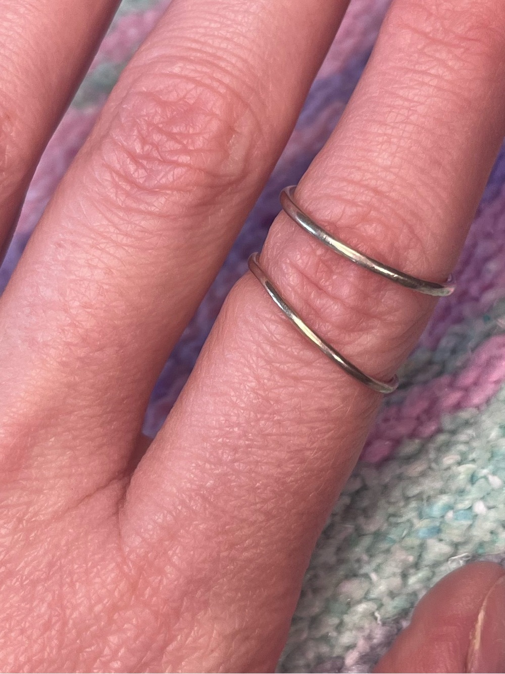 9 silver rings - Picture 4 of 4